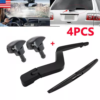 Rear Wiper Arm & Blade &Nozzle Spray Set For GMC Acadia Saturn Outlook 2007-2012 • $10.99