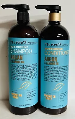 Pierre's Apothecary Moisturizing Shampoo & Conditioner W/ Argan & Almond Oil  • $49.99