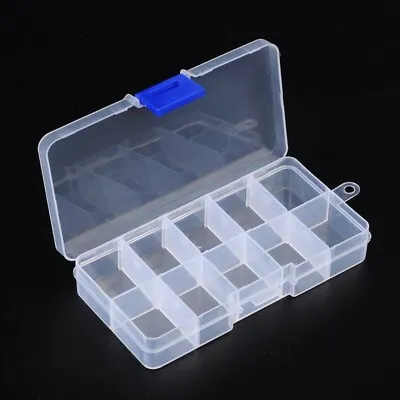 £0.99 • Buy ❤  10 Compartment Storage Box Jewellery Making Beads Case Container Plastic ❤