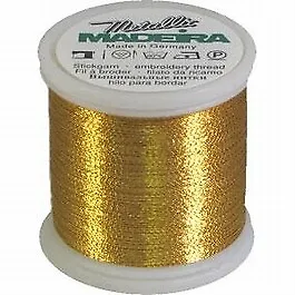 Madeira Metallic Thread 200m Gold 7 • £2.80