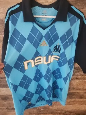 Adidas Olympique Marseille 2008/2009 Home Football Soccer Jersey Size XL 314457 • $50