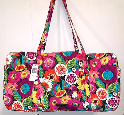 Vera Bradley Large Travel Duffel Va Va Bloom Retired Pattern New Weekend Duffle • $59.50