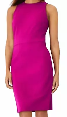 New Ann Taylor Magenta Sunset Twill Sheath Dress Size 2 • $39.99