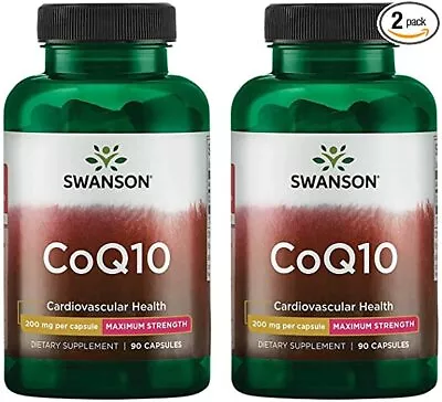 CoQ10 200mg 180 Capsules (2x90) Q10 C0q 10 Coenzyme Cardiovascular Heart Health • $28.70