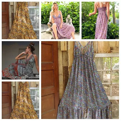 Wholesale Lot 5 PC Indian Silk Dess For Women Work Magic Gown Dress  • $102.84