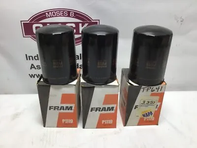 Fram P1119 Fuel Filter Cross Reference Napa 3351 TP641 Lot Of 3 • $21.95