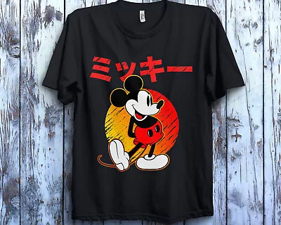 Disney Mickey Mouse Katakana Shirt Unisex Adult T-shirt Kid Tee 392093 • $19.99