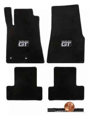 2011 2012 GT-500 & Mustang 4pc Black Classic Floor Mats Set - Shelby GT Logos • $180.99