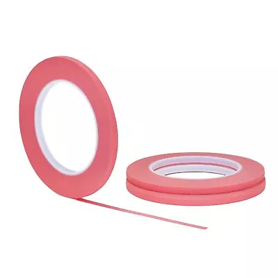 3 Pack 1/4  .25 Inch X 60yd (6mm X 55m) Thin STIKK Pink Painters Masking Tape • $9.47