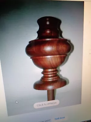 WOOD FINIAL UNFINISHED FOR NEWEL POST FINIAL OR CAP  Finial #21 • $52.95