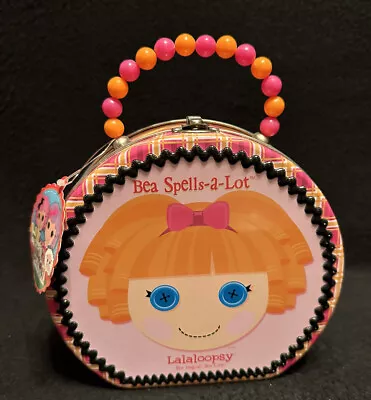 NWT Lalaloopsy Carryall Metal Tin Lunch Purse Beaded Handle BEA SPELLS A LOT • $18.95