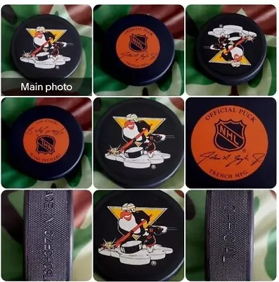 Pittsburgh Penguins Nhl Vintage Mascot John A. Ziegler Trench Mfg. Game Puck  • $100.87