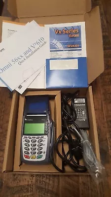 VeriFone VX610 Credit Card Swiper Machine Original Manuals/cords/battery  • $75
