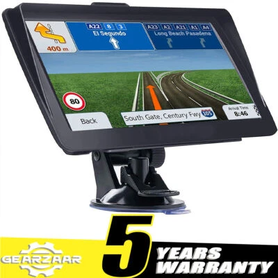 7  Car Truck Sat Nav GPS Navigation 8GB Free Lifetime UK/EU Maps Touch Screen • £41.88