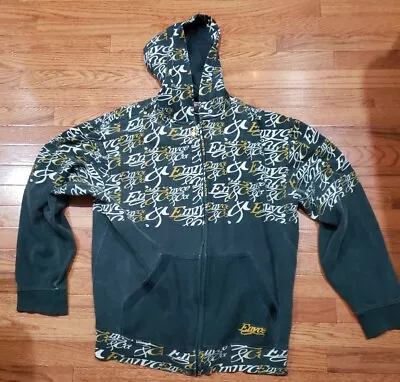 Adult XL Vintage Y2K Enyce Clothing Skateboard AOP Zip Up Hoodie • $59.99