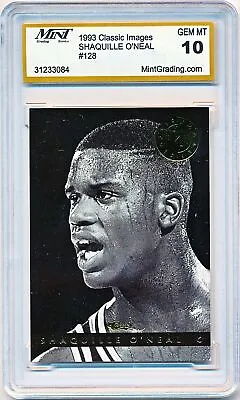 1993-94 Classic Images Shaquille O'Neal Rookie Rc #128 /6500 - Mint Grading 10 • $8.95