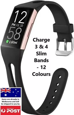 New Slim Replacement Band - Charge 3 4 Silicone Watch Wrist Sports Strap • $8.95