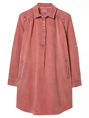 £16.99 • Buy Ex Fat Face Women's Harper Cord Shirt Dress In Rose Pink-Slightly Imperfect