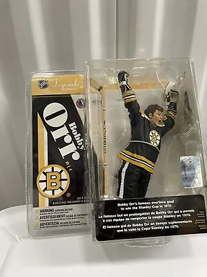 Mcfarlane NHL Legends 4 Bobby Orr Boston Bruins Black Jersey Figurine • $94.99