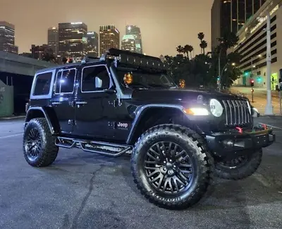 Jeep Wrangler Offroad Wheels Rims Fit 2007+ Fuel Moto Metal Black Rhino • $1799