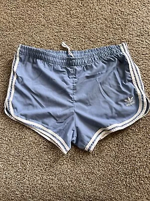 VTG 80s Adidas Originals Trefoil LINED Retro Side Stripe Gym Running Shorts 34 • $30