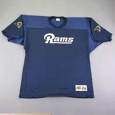 Vintage LA Rams Jersey Mens XL Blue Majestic NFL Play Football 90s Los Angeles • $59.97