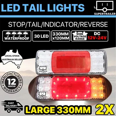 2X LED Tail Lights Trailer Ute Caravan Truck Stop Indicator Rear LAMP 12-24V • $32.35