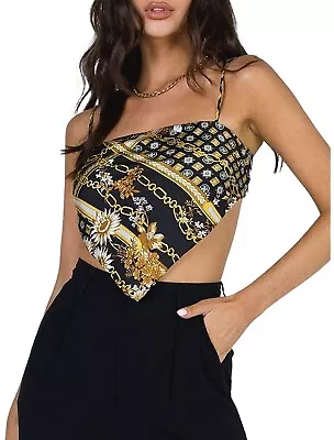 Versace Print Triangle Cami Top S M L • $38.99