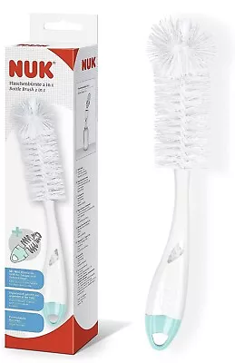 NUK 2 In 1 Baby Toddler Kids Bottle And Teat Brush Cleaner Brand New • £6.95