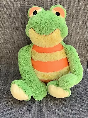 MUSHABELLY Frog-Rumer 2006 CHATTER FLOPPY Plush Jay At Play Yellow/Orange Belly • $10.99