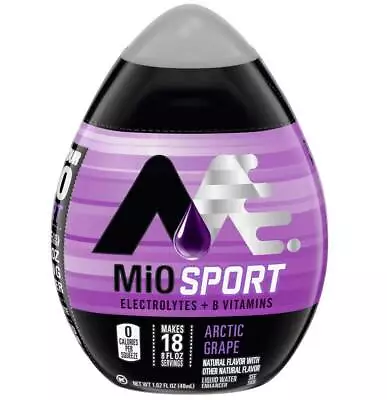 MiO Sport Arctic Grape Liquid Water Enhancer - 1.62 Oz - Pack Of 12 • $51.74