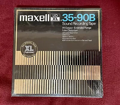 MAXELL UD XL 35-90B  7  OPEN REEL TAPE - FACTORY SEALED - Three Available • $40