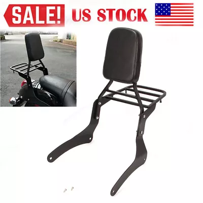 Backrest Sissy Bar+Luggage Rack Parts For Kawasaki Vulcan VN900 Custom Classic • $88.91