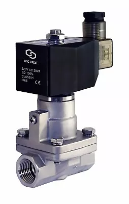 3/4  Inch High Pressure Stainless Steel Electric Steam Solenoid Valve 220V AC NC • $145.99