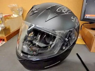 *Scorpion  XO Helmet Black Signed By Rusty Coons  Quinn  From Sons Of Anarchy* • $175