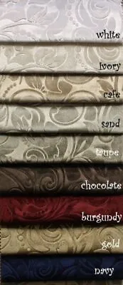 Brocade Scroll Velvet Fabric Ideal Embossed Material For Upholstery Tablecloths • $16.99