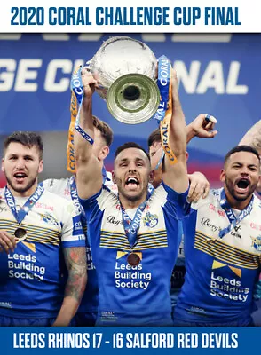 2020 Coral Challenge Cup - Leeds Rhinos 17-16 Salford Red Devils DVD (2020) • £10.21