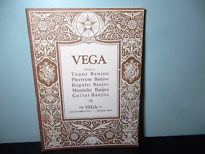 VEGA Catalog Of Tenor Plectrum Regular Mandolin And Guitar Banjos 1973 • $65