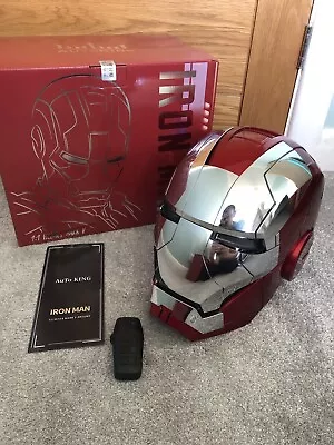 NEW Autoking Iron Man Helmet MK5 1/1 Voice-controlled Transform Prop Wearable • £71