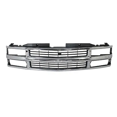 Grille For 1994-1999 Chevrolet C/K 1500 2500 3500 Pickup Suburban Tahoe Chrome • $129.78