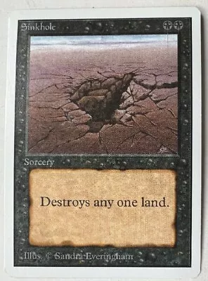 Magic The Gathering Sinkhole MTG Unlimited Common NM • $24.95