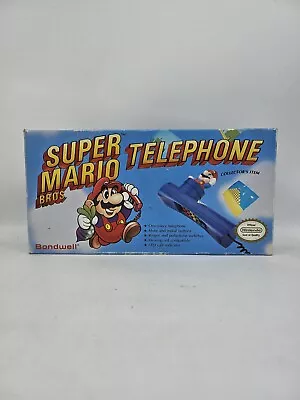 Nintendo Super Mario Bros. Blue Telephone Bondwell Vintage RARE 1990 🔥 • $149.99