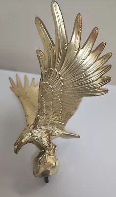 Vintage RS Owens & Co.1988 Gold Metal Majestic Eagle Statue  Décor • $32.99