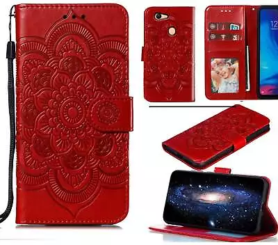 Oppo A73 A75 F5 Wallet Case Embossed Pu Leather Mandala • $7.50