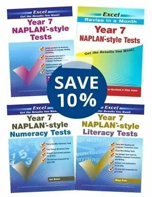  Excel NAPLAN* Book Pack Year 7 (4 Books) • $85.32