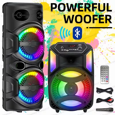 3000W Bluetooth Speaker 8  Subwoofer BT 5.0 Heavy Bass HD Sound Home Party W/Mic • $35.99