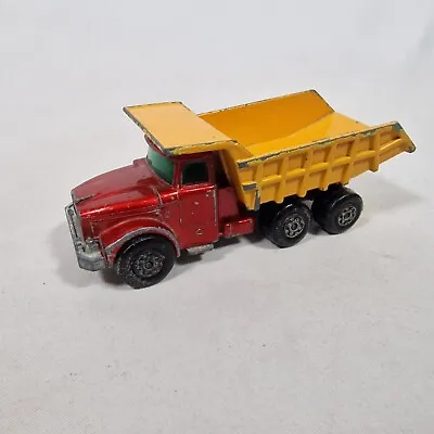 Matchbox Super Kings Scammell Contractor Tipper Truck Diecast Lorry 1971 Vintage • £6.99