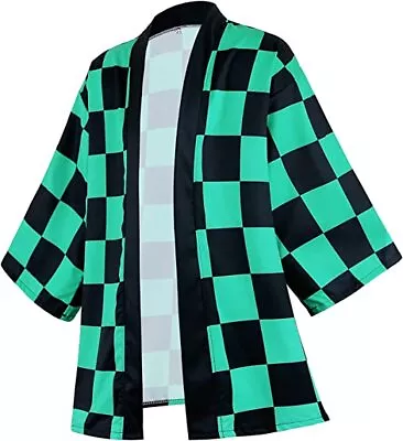 Demon Slayer Kimetsu No Yaiba Coat Cloak Kimono Robe Yukata Cosplay Costume Prop • $11.99