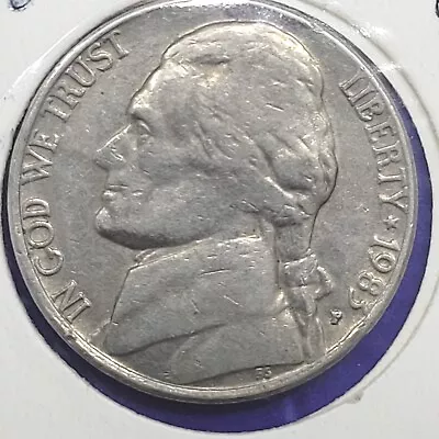 $75 • Buy 1983-P Jefferson Nickel Brockage/Partial Collar