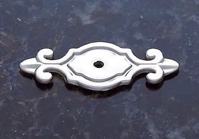 Backplate Cabinet Drawer Door Pull Hardware Drawer Satin Nickel Single Hole  • $2.69